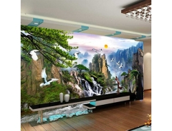 Tranh Dán Tường Sơn Thủy ST06