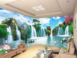 Tranh Dán Tường Sơn Thủy ST07