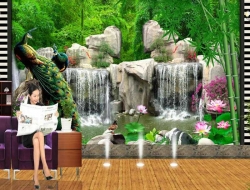 Tranh Dán Tường Sơn Thủy ST08