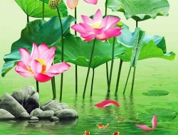 Tranh Dán Tường Sơn Thủy ST13