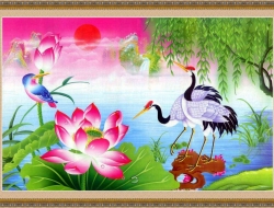 Tranh Dán Tường Sơn Thủy ST16