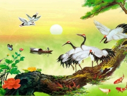 Tranh Dán Tường Sơn Thủy ST17