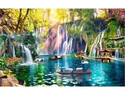 Tranh Dán Tường Sơn Thủy ST25