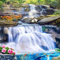 Tranh Dán Tường Sơn Thủy ST26 Tranh Dán Tường Sơn Thủy ST26