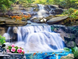 Tranh Dán Tường Sơn Thủy ST26