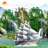 Tranh Dán Tường Sơn Thủy ST28 Tranh Dán Tường Sơn Thủy ST28