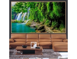 Tranh Dán Tường 3D Thác Nước Tiến Phát Decor Tntp78