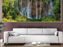 Tranh Dán Tường 3D Thác Nước Tiến Phát Decor Tntp92