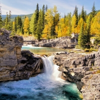 Tranh Dán Tường 3D Thác Nước Tiến Phát Decor Tntp30