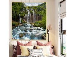 Tranh Dán Tường 3D Thác Nước Tiến Phát Decor Tntp86