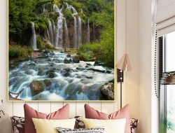 Tranh Dán Tường 3D Thác Nước Tiến Phát Decor Tntp86