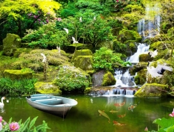 Tranh Dán Tường 3D Thác Nước Tiến Phát Decor Tntp72