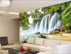 Tranh Dán Tường 3D Thác Nước Tiến Phát Decor Tntp75