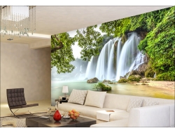 Tranh Dán Tường 3D Thác Nước Tiến Phát Decor Tntp75