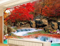 Tranh Dán Tường Thác Nước TN14