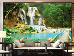 Tranh Dán Tường Thác Nước TN18 Tranh Dán Tường Thác Nước TN18
