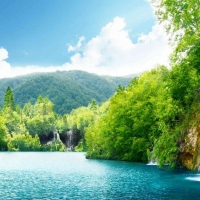 Tranh Dán Tường Thác Nước TN24 Tranh Dán Tường Thác Nước TN24