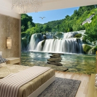 Tranh Dán Tường Thác Nước TN47