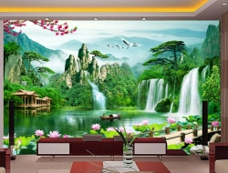 Tranh Dán Tường Thác Nước TN50 Tranh Dán Tường Thác Nước TN50