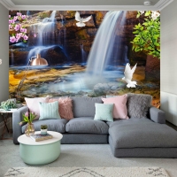 Tranh Dán Tường Thác Nước TN53