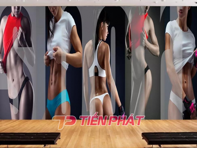 Tranh Dán Tường Những Cô Gái Tập Gym Tm02 Tranh Dán Tường Những Cô Gái Tập Gym Tm02