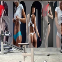 Tranh Dán Tường Những Cô Gái Tập Gym Tm02