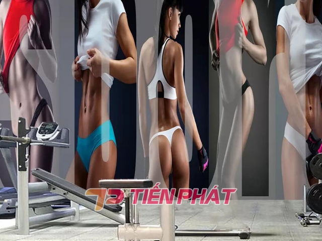 Tranh Dán Tường Những Cô Gái Tập Gym Tm02 Tranh Dán Tường Những Cô Gái Tập Gym Tm02