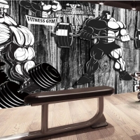 Tranh Dán Tường Vận Động Viên Cử Tạ Tm06