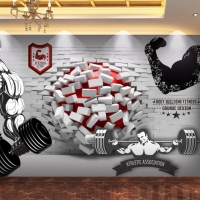 Tranh Dán Tường Vận Động Viên Cử Tạ Tm07