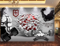 Tranh Dán Tường Vận Động Viên Cử Tạ Tm07