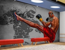 Tranh Dán Tường Võ Sĩ Vs01