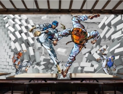 Tranh Dán Tường Võ Sĩ Vs02